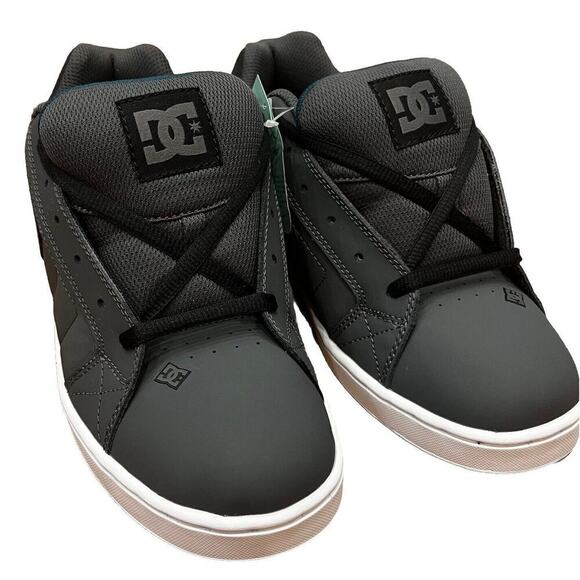 NEW DC Shoes NET Chunky Skater Shoes Size 10.5 Men’s Gray Lace Up - Picture 1 of 9